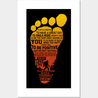 Bigfoot Footprints Posters and Art